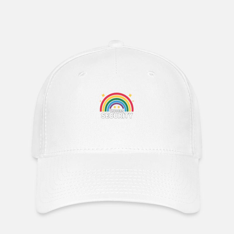 Sécurité des licornes Devise de la licorne Sécurité des licornes - Casquette Flexfit - blanc