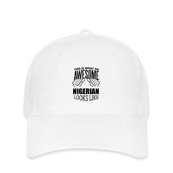 Nigeria - Flexfit Cap - white - Front