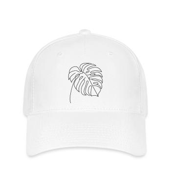Monstera - Casquette Flexfit - blanc - Devant