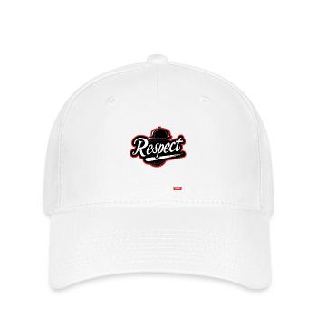 Parodie-Baseball Team: Respekt - Flexfit Cap - Weiß - Vorne