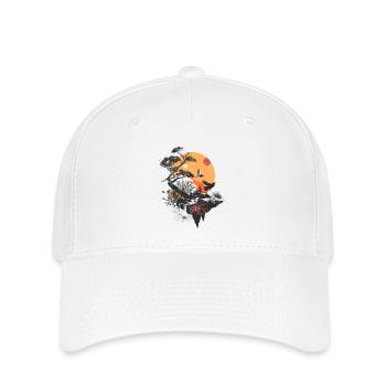 Landscape Birds Sunset Cottagecore - Flexfit Cap - white - Front