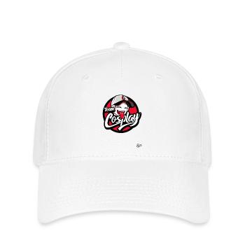 Jolie fille en casquette de baseball : Cosplay d’équipe - Casquette Flexfit - blanc - Devant