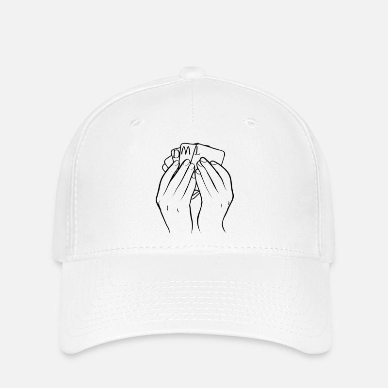 DML-Kartenspiel - Flexfit Cap - Weiß