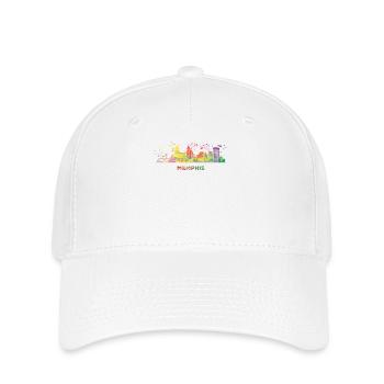 Memphean Skyline Memphis - Flexfit Cap - Weiß - Vorne