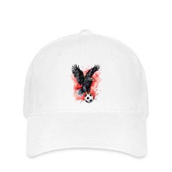 Eagle Football Colorful Albania Animal Design Print - Flexfit Cap - white - Front