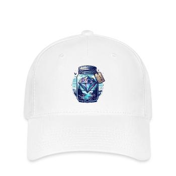 Diamond Nature Landscape in Glass - Flexfit Cap - white - Front