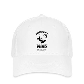 Kitesurf Kiteboards Kitesurfing Kite Surf Board - Flexfit Cap - white - Front