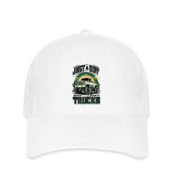 Design unique de monster truck et de jingler - Casquette Flexfit - blanc - Devant