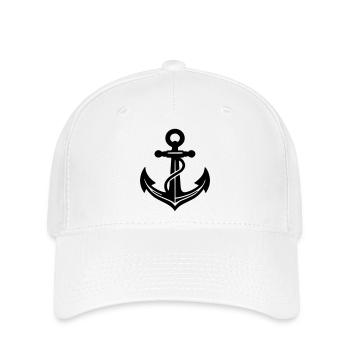 Anchor black - Flexfit Cap - white - Front