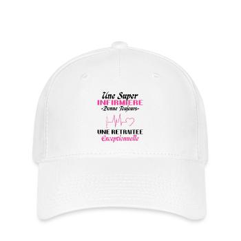 Pensionierte Krankenschwester Humor, Ruhestandsgeschenk - Flexfit Cap - Weiß - Vorne