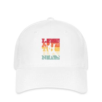 Danse latine Couple Formation rétro Rumba Danseur - Casquette Flexfit - blanc - Devant