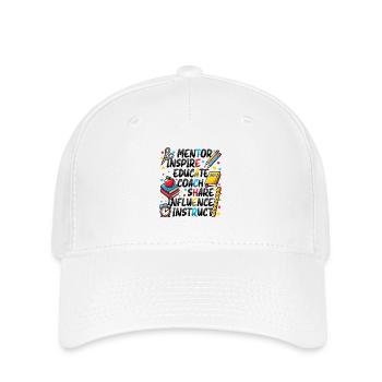Mentor Inspire Educate Coach Teacher - Flexfit Cap - white - Front