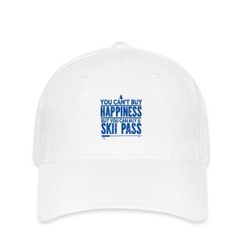 Skifahren Snowboard Berge Urlaub Schnee Freestyle - Flexfit Cap - Weiß - Vorne