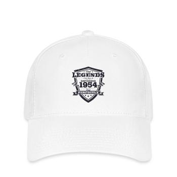 70e anniversaire Original août 1954 Né en 1954 - Casquette Flexfit - blanc - Devant