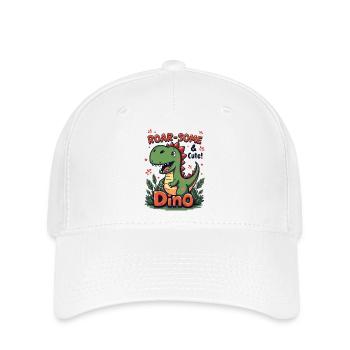 DINO. BRÜLLEN - ETWAS & SÜSS ! - Flexfit Cap - Weiß - Vorne