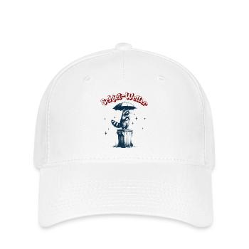Schietwetter Waschbär - Flexfit Cap - Weiß - Vorne
