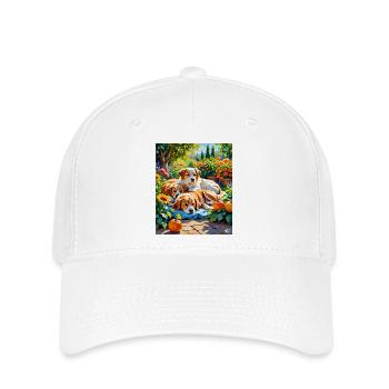 Autumn Bliss Hundefamilie Autumn Bliss Dog Family - Flexfit Cap - Weiß - Vorne