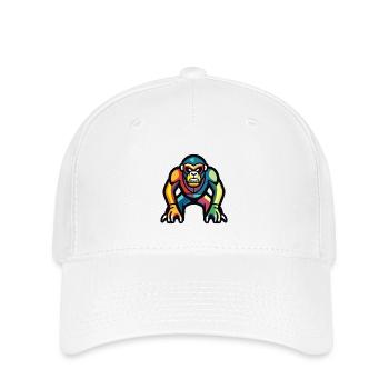 Gorilla Halloween Comic Funny - Flexfit Cap - white - Front
