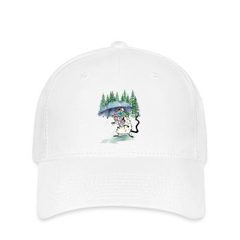 Parapluie Enfants Enfant Rat Forêt Randonnée - Casquette Flexfit - blanc - Devant
