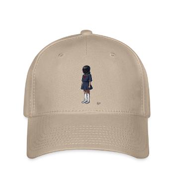 Écolière avec casque - Casquette Flexfit - kaki - Devant