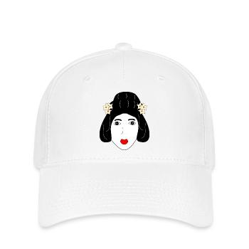 Geisha - Flexfit Cap - Weiß - Vorne