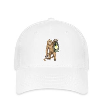 Lanterne Singe - Casquette Flexfit - blanc - Devant