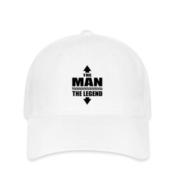 The Man The Legend Macho Casanova - Flexfit Cap - white - Front
