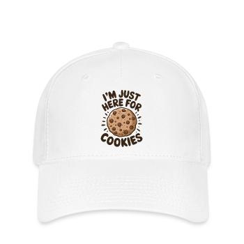 Cookies Disant Biscuits au Chocolat Cadeau de Cookie Drôle - Casquette Flexfit - blanc - Devant