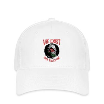 We exist - Freedom for Palestine - Peace - Flexfit Cap - white - Front