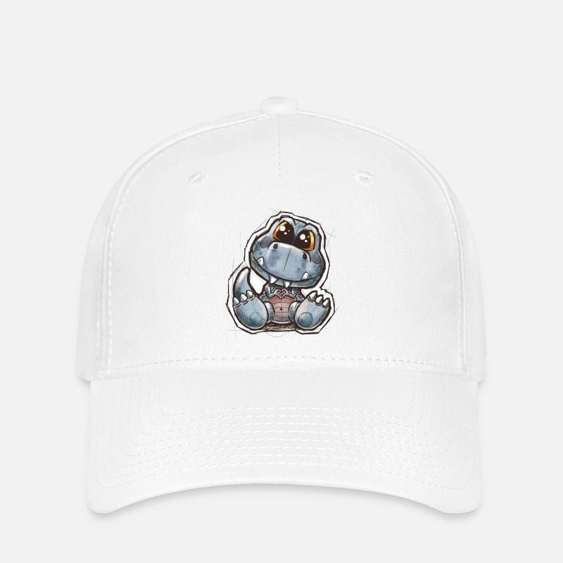 ptitdino - Casquette Flexfit - blanc