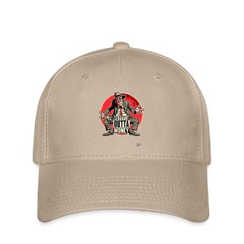 Broke and no more money - Flexfit Cap - khaki - Front