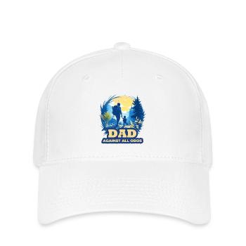 Dad against all odds - Flexfit Cap - white - Front