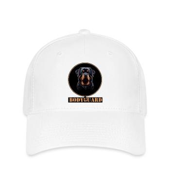 Garde du corps Rottweiler Ring Design - Casquette Flexfit - blanc - Devant