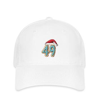 49 Number Christmas Biscuit - Flexfit Cap - white - Front