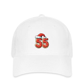 55 Number Christmas Cookie - Flexfit Cap - white - Front