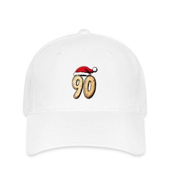 Biscuit de Noël à 90 chiffres - Casquette Flexfit - blanc - Devant
