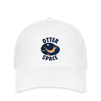 Otter Pun Space Science Astronaut - Flexfit Cap - Weiß - Vorne