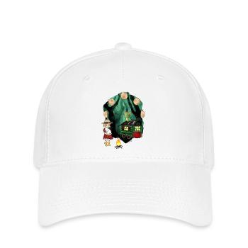 Kind Kinder Abenteuer Wald Drache Drachen mystisch - Flexfit Cap - Weiß - Vorne