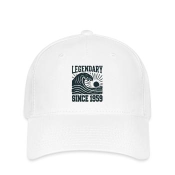 Legendary Since 1959 Birthday Wave - Flexfit Cap - white - Front