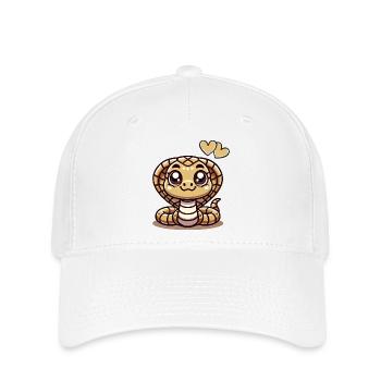 Cobra Snake Comic - Flexfit Cap - white - Front