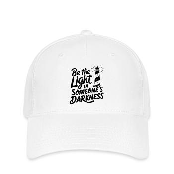 Dicton de motivation phare - Pensée positive - Casquette Flexfit - blanc - Devant