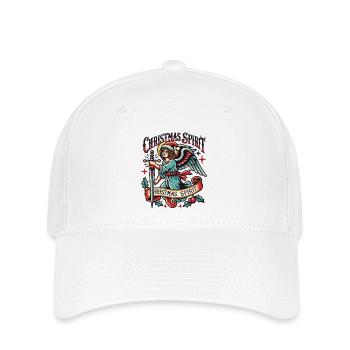 Christmas Spirit Engel Tattoo Streetwear Aesthetic - Flexfit Cap - Weiß - Vorne