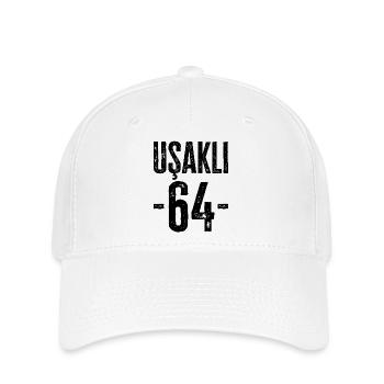 Uşak 64 – Traditionen aus Türkiye - Flexfit Cap - Weiß - Vorne