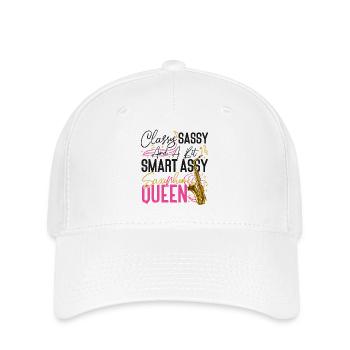Saxophone Classy Sassy And A Bit - Flexfit Cap - Weiß - Vorne