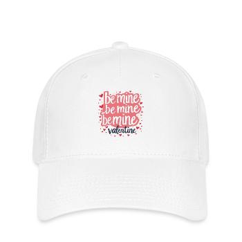 Be Mine Valentinstag Romantisches Outfit mit Herz - Flexfit Cap - Weiß - Vorne
