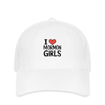 I love Mormon girls - Flexfit Cap - white - Front
