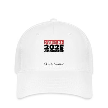 Jugendweihe 2025 Gästebuch Geschenk Mädchen Jungen - Flexfit Cap - Weiß - Vorne