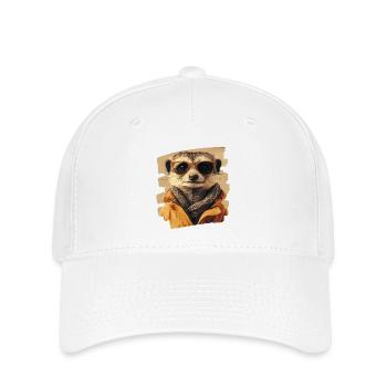 Erdmännchen - Flexfit Cap - Weiß - Vorne