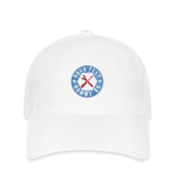 Nach fest kommt ab - Mechaniker Handwerker Spruch - Flexfit Cap - Weiß - Vorne