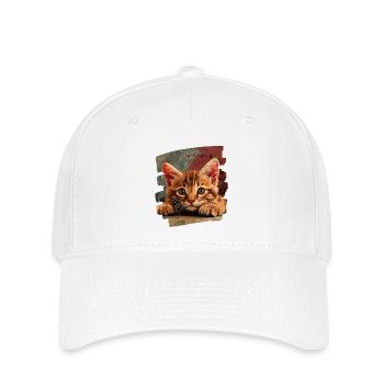 Kitten - Flexfit Cap - white - Front